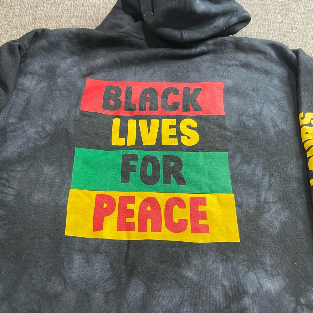 Cross Colours Black Hoodie with Multicolor Print - Picture 2 of 11